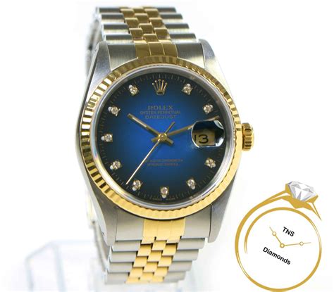 rolex blue vignette diamond dial